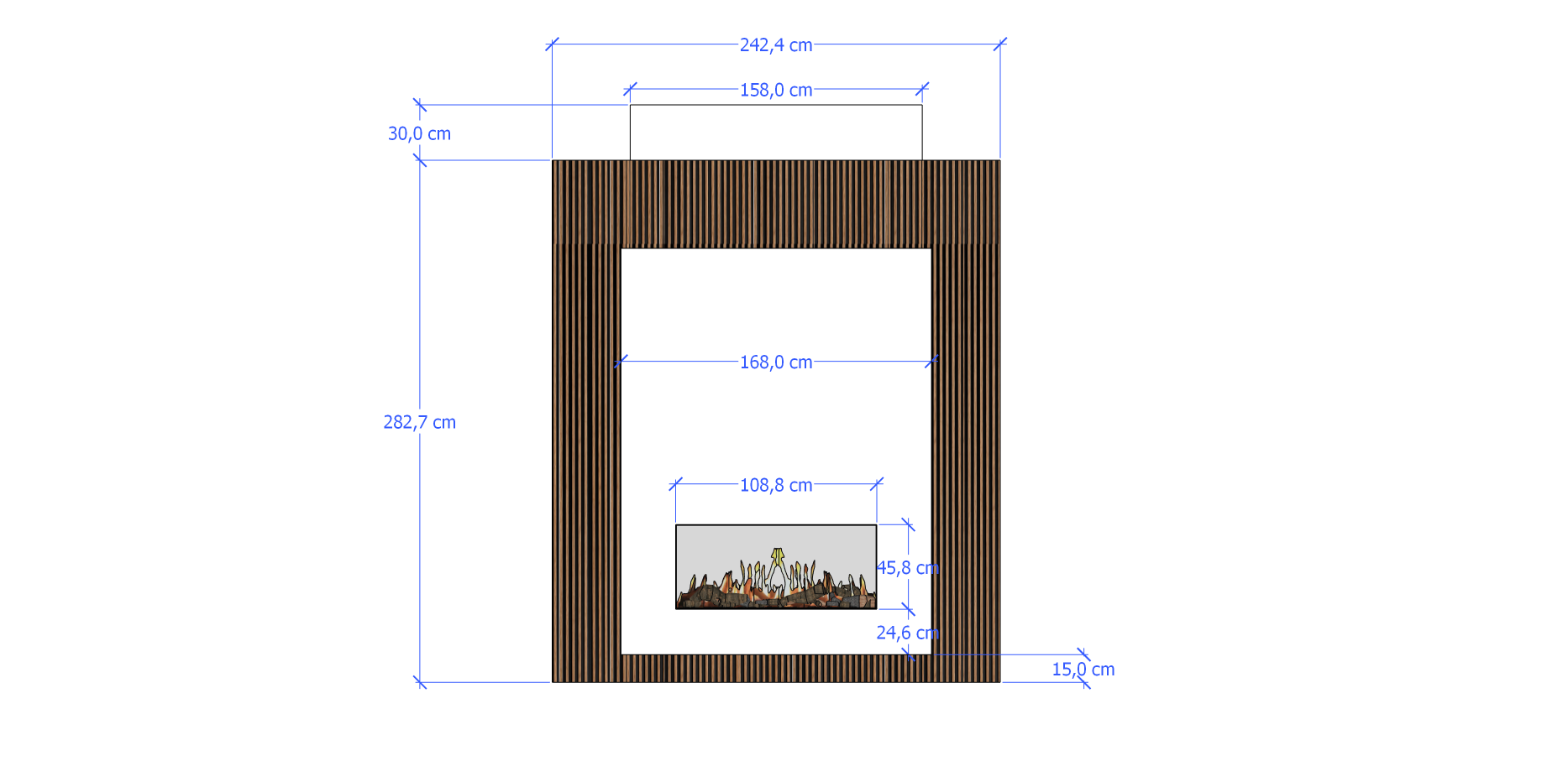 Gashaard M-Design luna diamond 1150 DH doorkijk